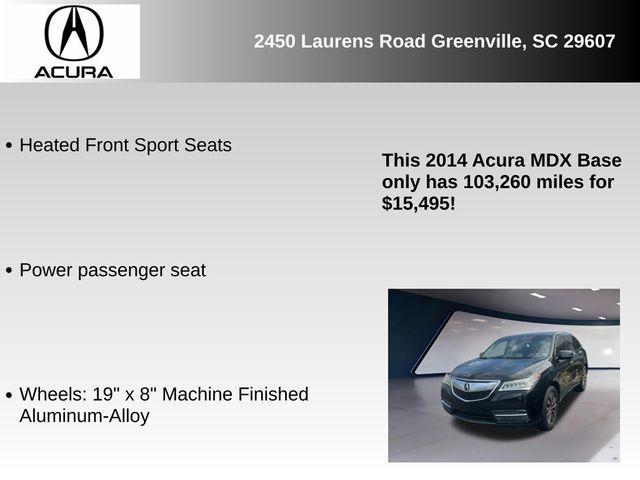 used 2014 Acura MDX car, priced at $15,495