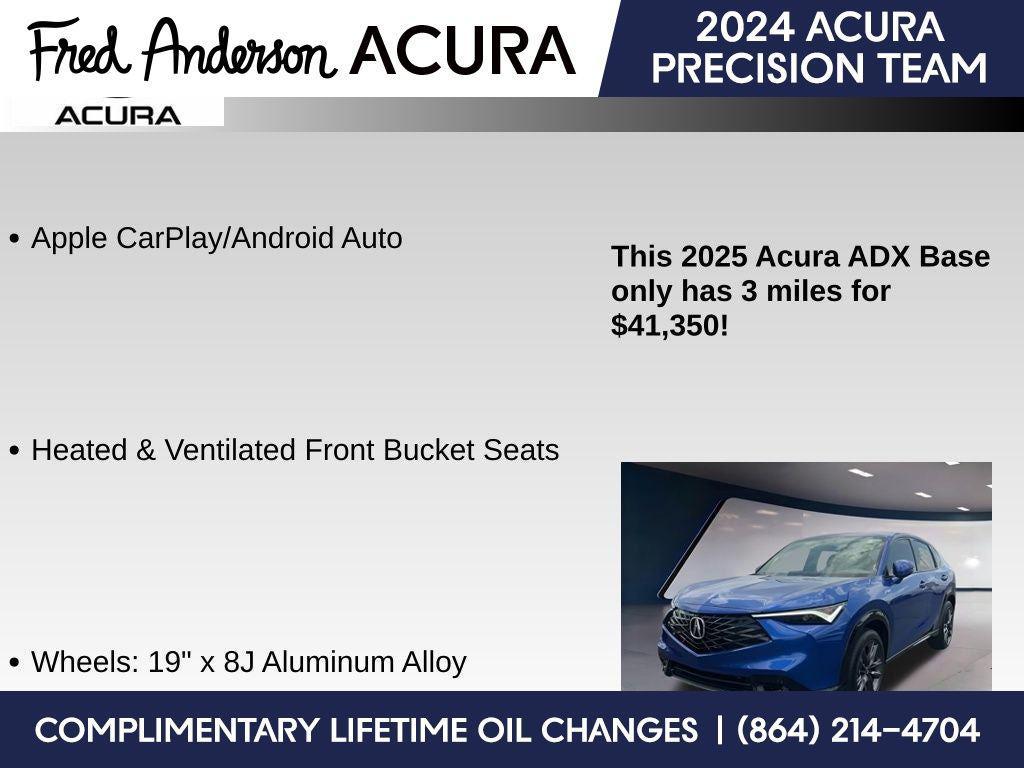 new 2025 Acura ADX car, priced at $41,350