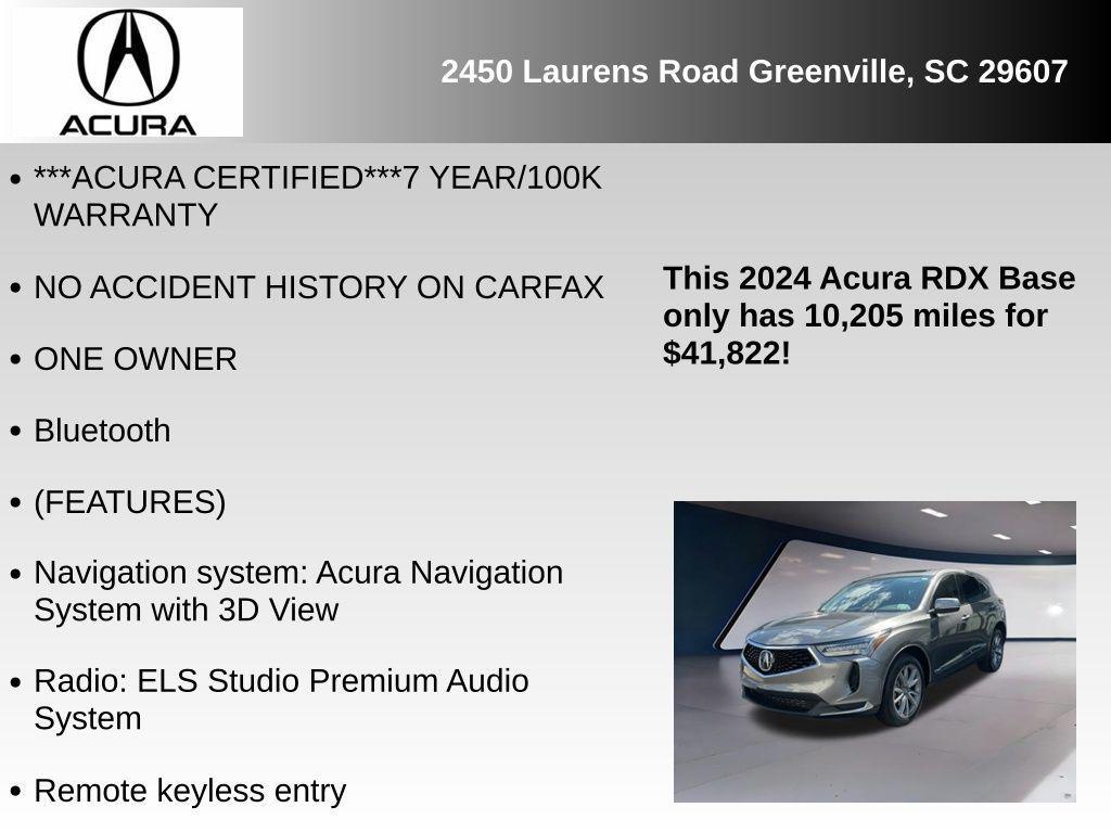 used 2024 Acura RDX car, priced at $41,822
