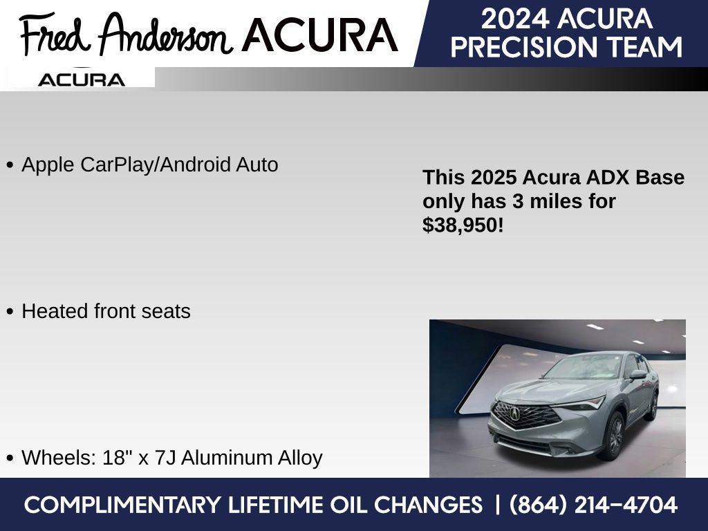 new 2025 Acura ADX car, priced at $38,950