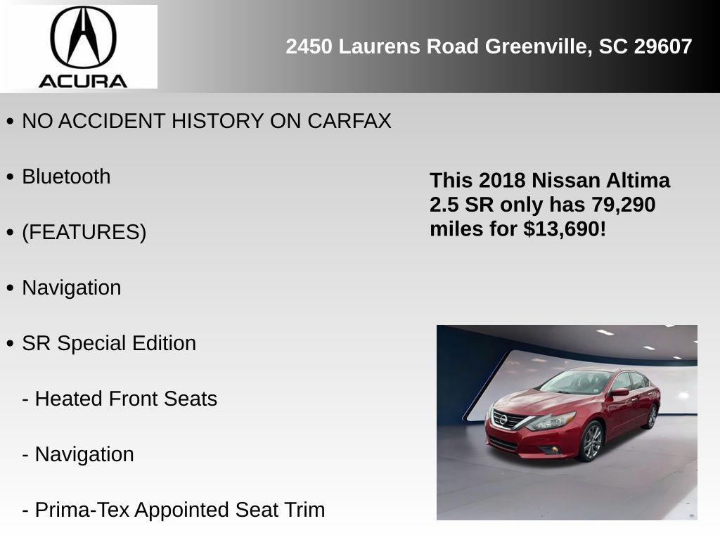 used 2018 Nissan Altima car, priced at $13,690