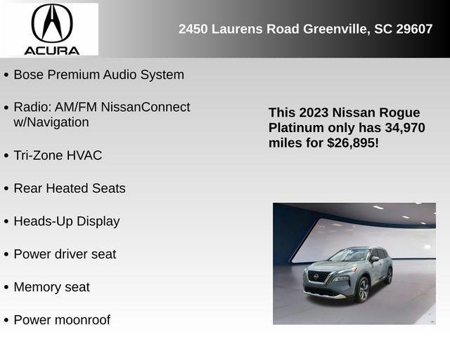 used 2023 Nissan Rogue car, priced at $26,895