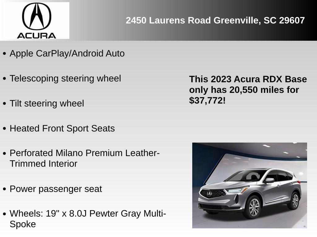 used 2023 Acura RDX car, priced at $37,772