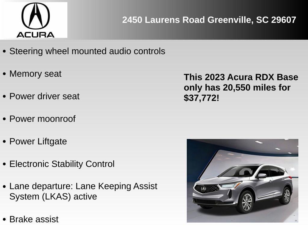 used 2023 Acura RDX car, priced at $37,772