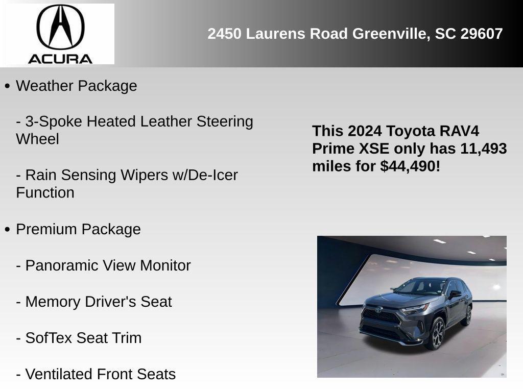 used 2024 Toyota RAV4 Prime car, priced at $44,490
