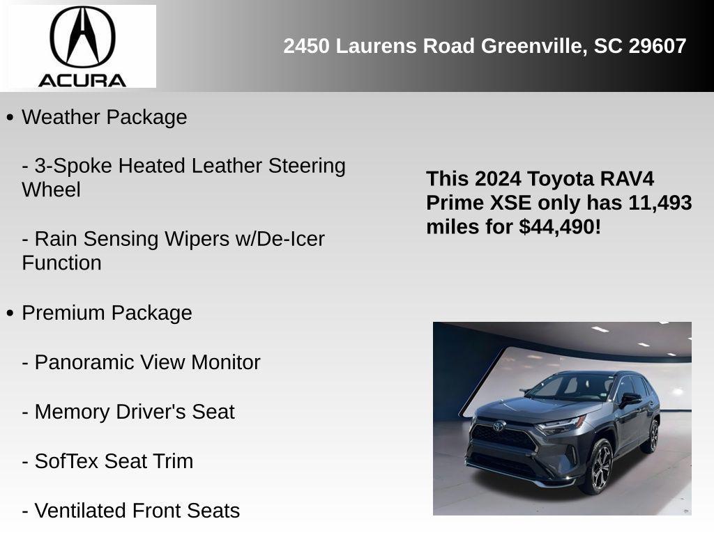 used 2024 Toyota RAV4 Prime car, priced at $44,490