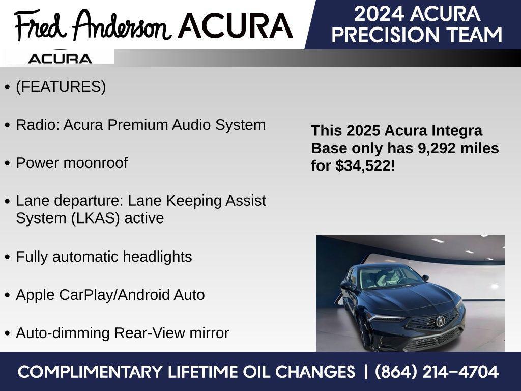 new 2025 Acura Integra car, priced at $34,522