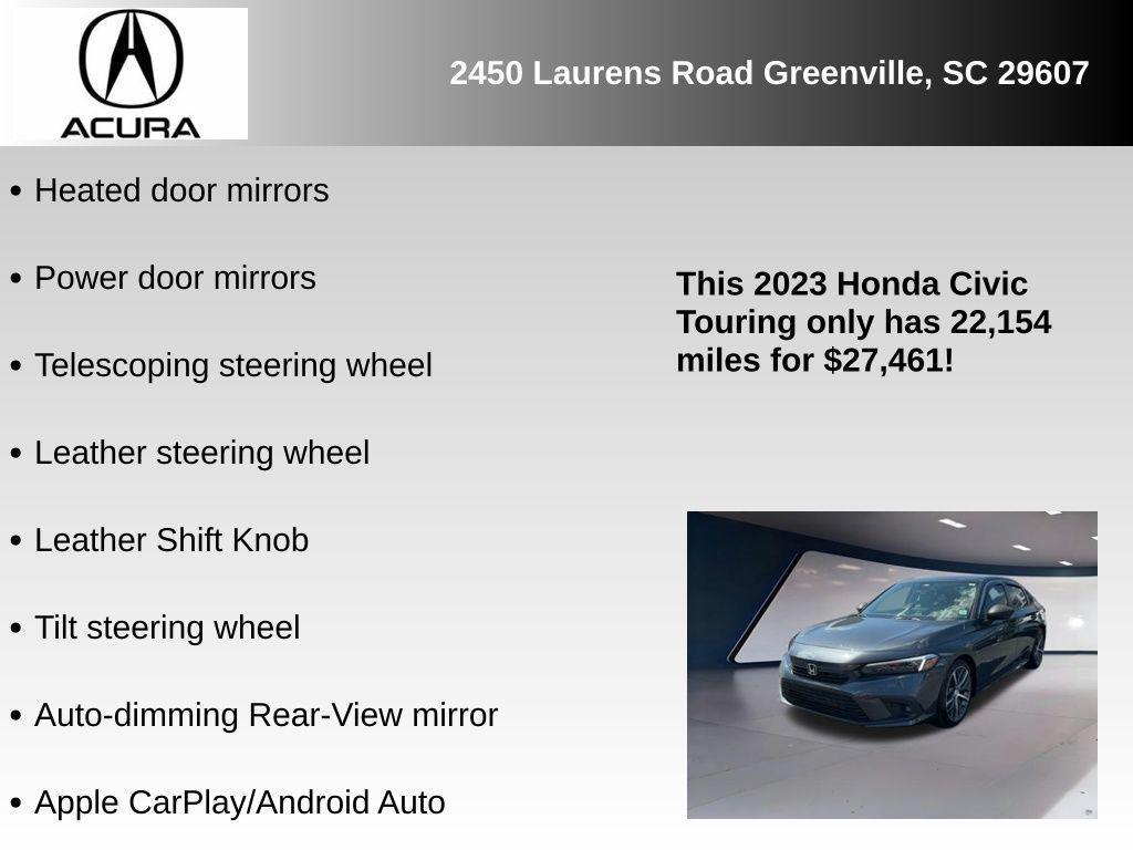 used 2023 Honda Civic car, priced at $27,461