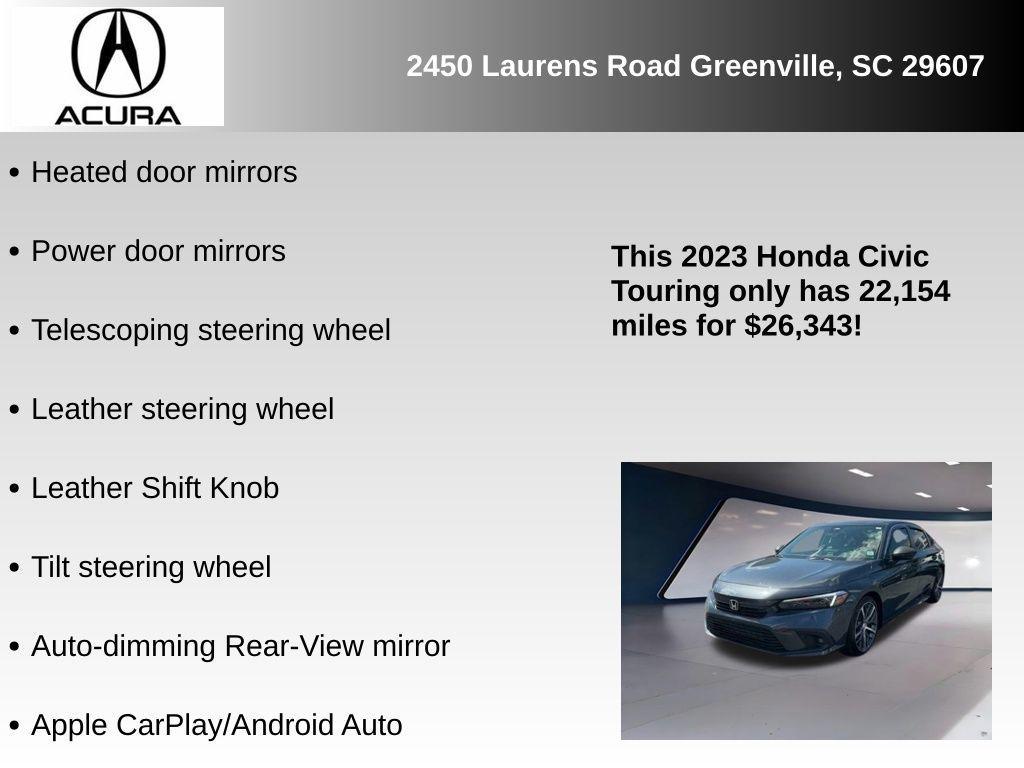 used 2023 Honda Civic car, priced at $26,343