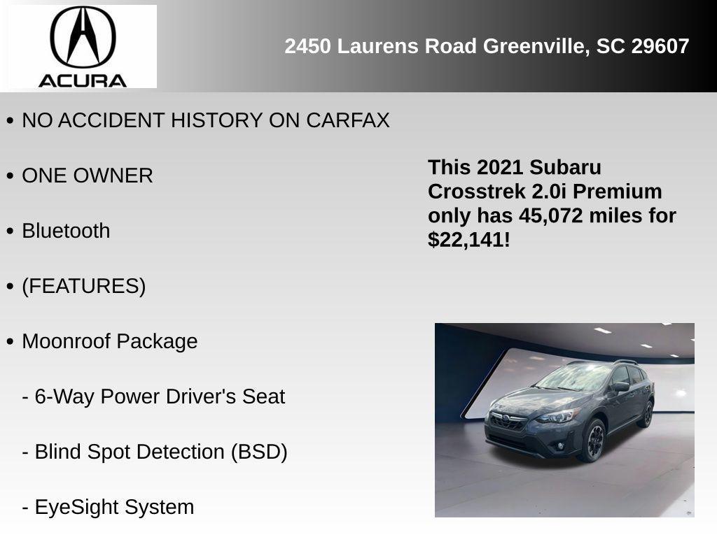 used 2021 Subaru Crosstrek car, priced at $22,141