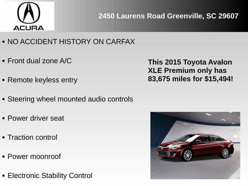 used 2015 Toyota Avalon car, priced at $15,494