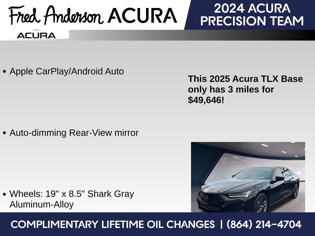 new 2025 Acura TLX car, priced at $49,646