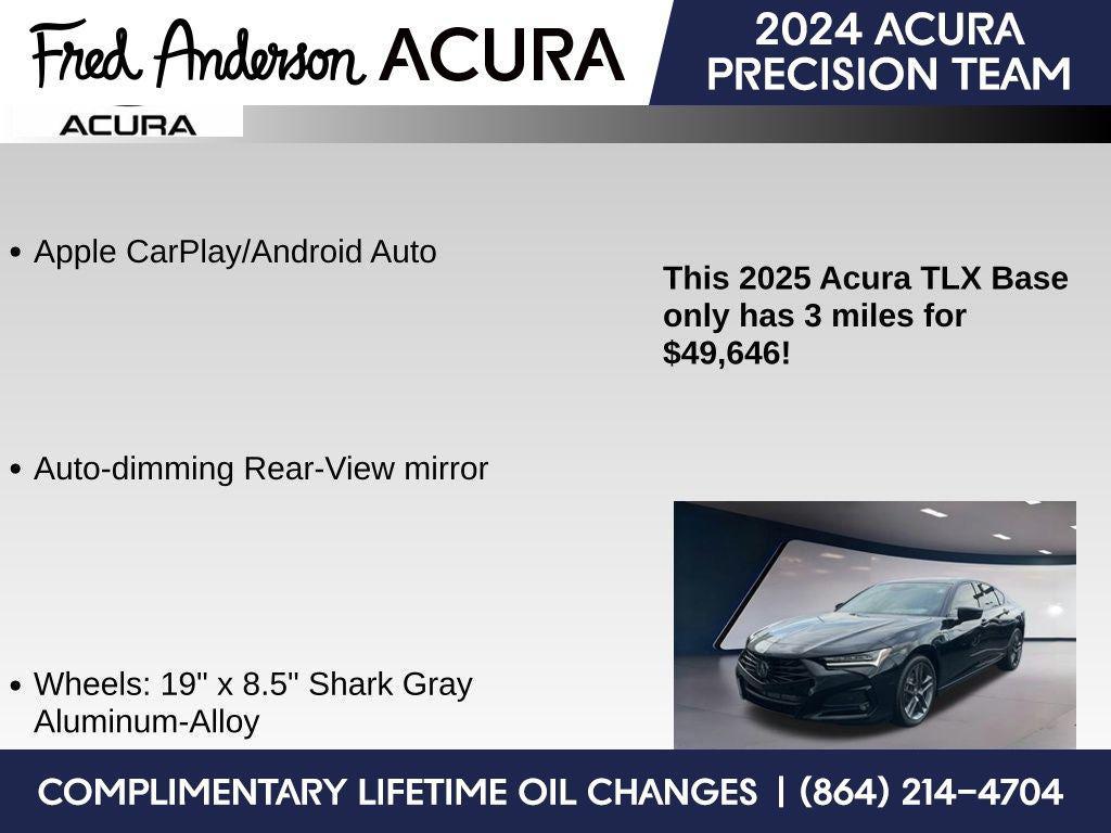 new 2025 Acura TLX car, priced at $49,646