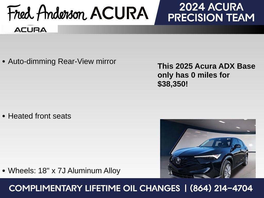 new 2025 Acura ADX car, priced at $38,350