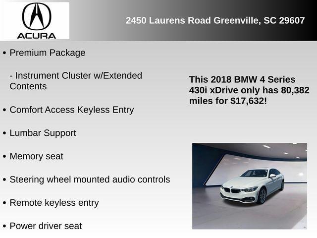 used 2018 BMW 430 Gran Coupe car, priced at $17,632