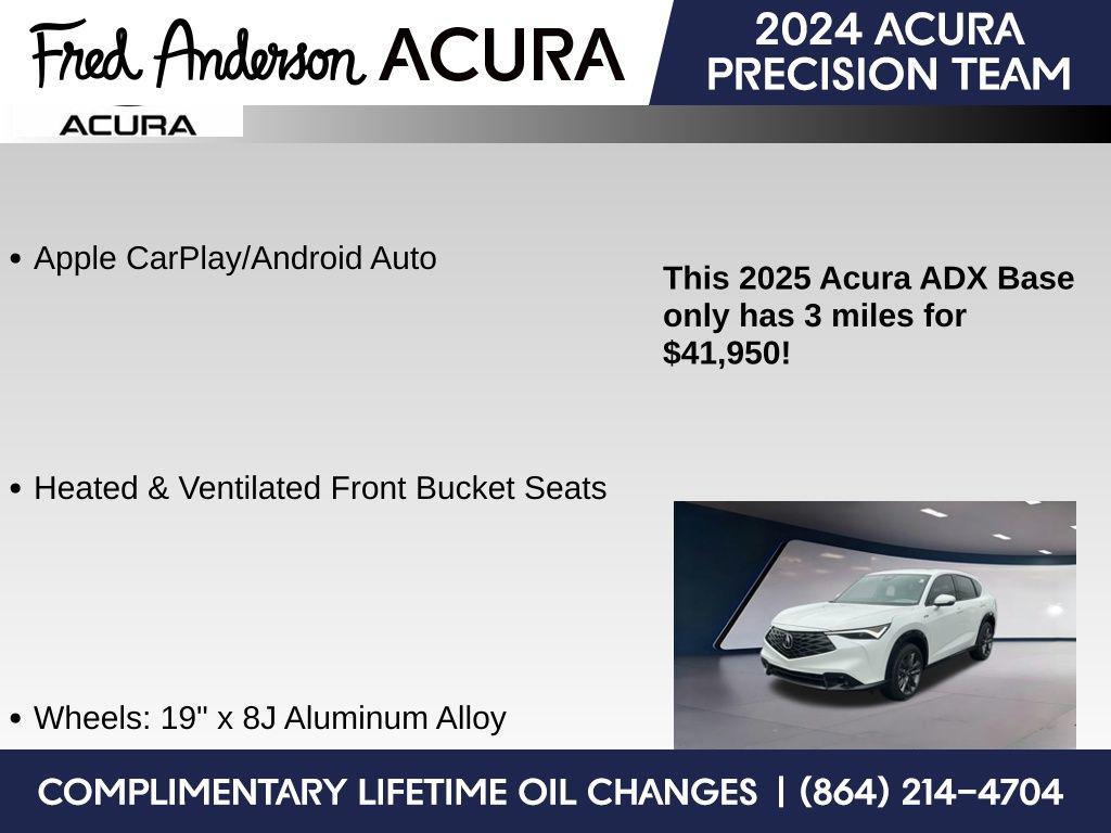 new 2025 Acura ADX car, priced at $41,950