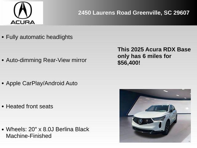 new 2025 Acura RDX car, priced at $56,400