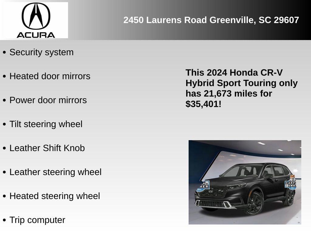 used 2024 Honda CR-V Hybrid car, priced at $35,401