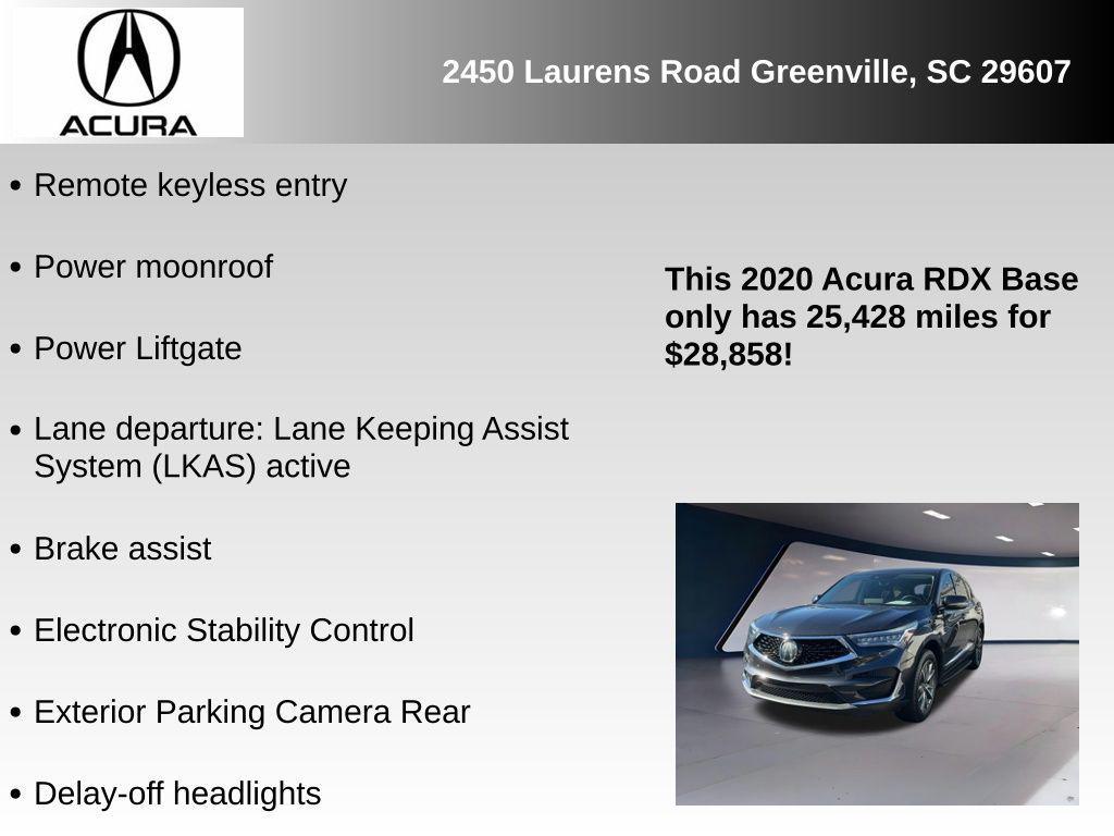 used 2020 Acura RDX car, priced at $28,858
