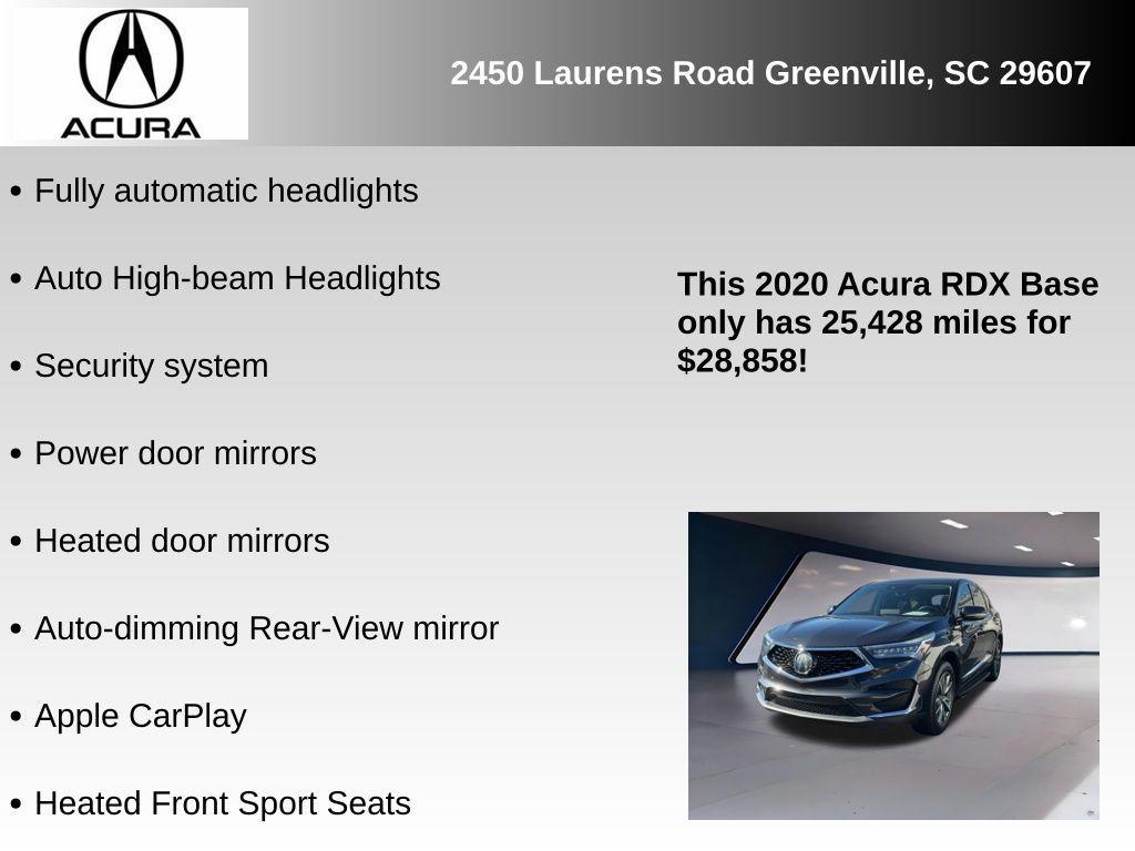 used 2020 Acura RDX car, priced at $28,858