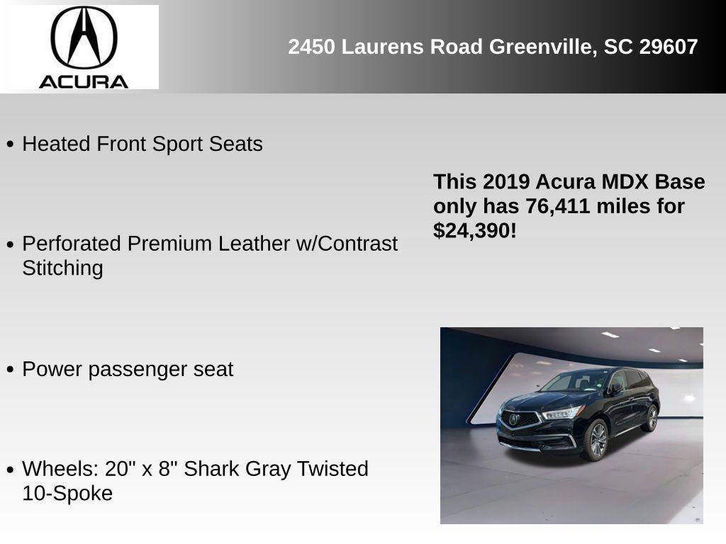 used 2019 Acura MDX car, priced at $24,390