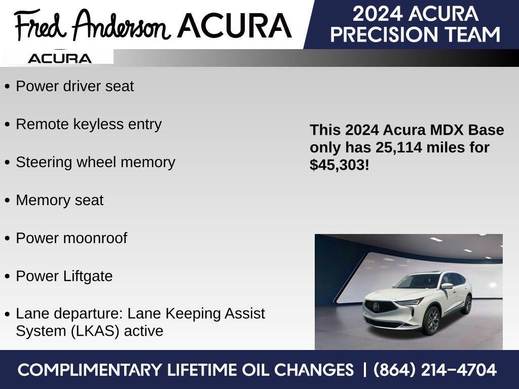 used 2024 Acura MDX car, priced at $42,639