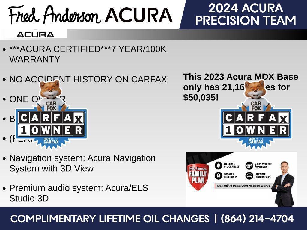 used 2023 Acura MDX car, priced at $49,651