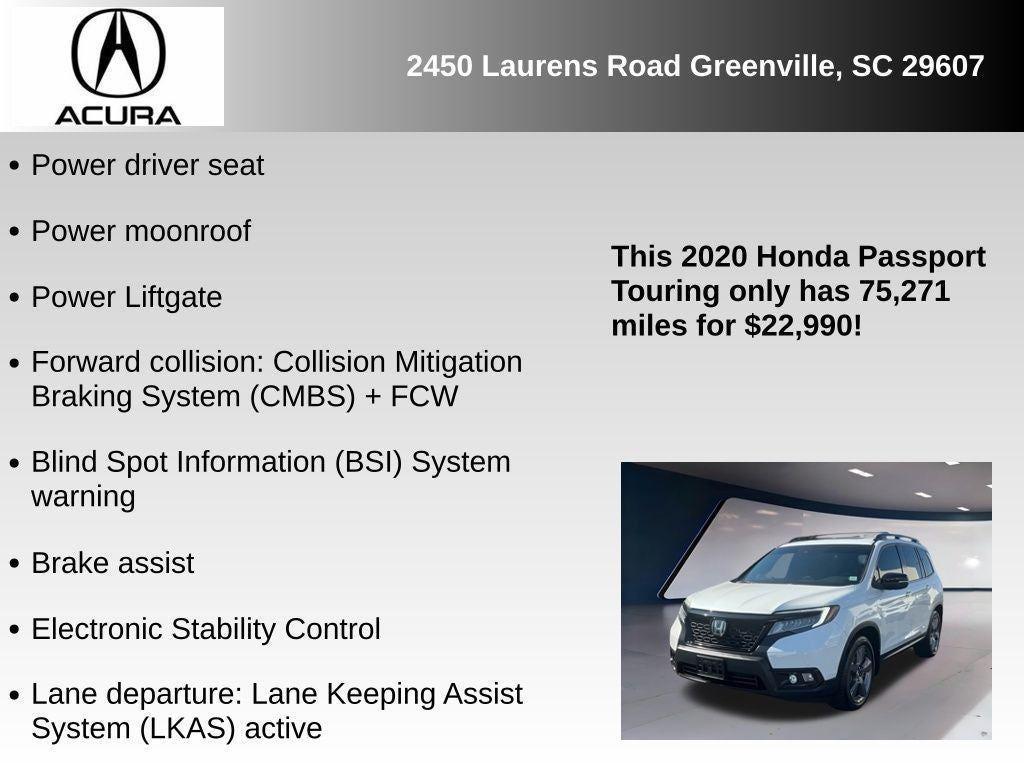 used 2020 Honda Passport car, priced at $22,689