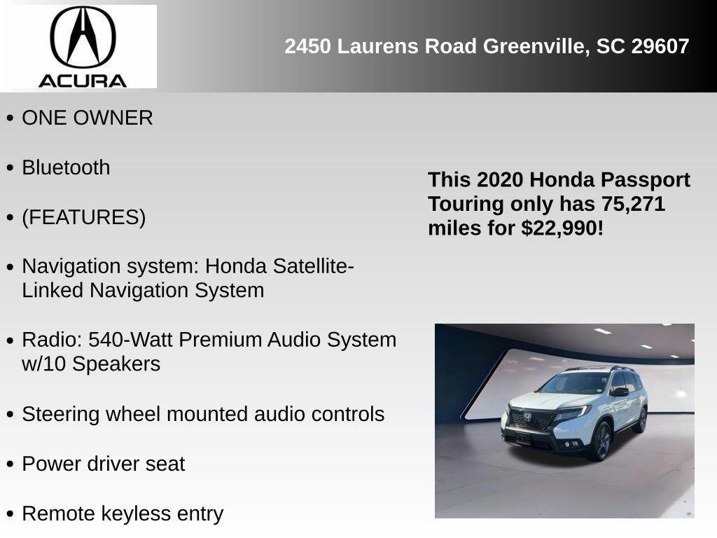 used 2020 Honda Passport car, priced at $22,689