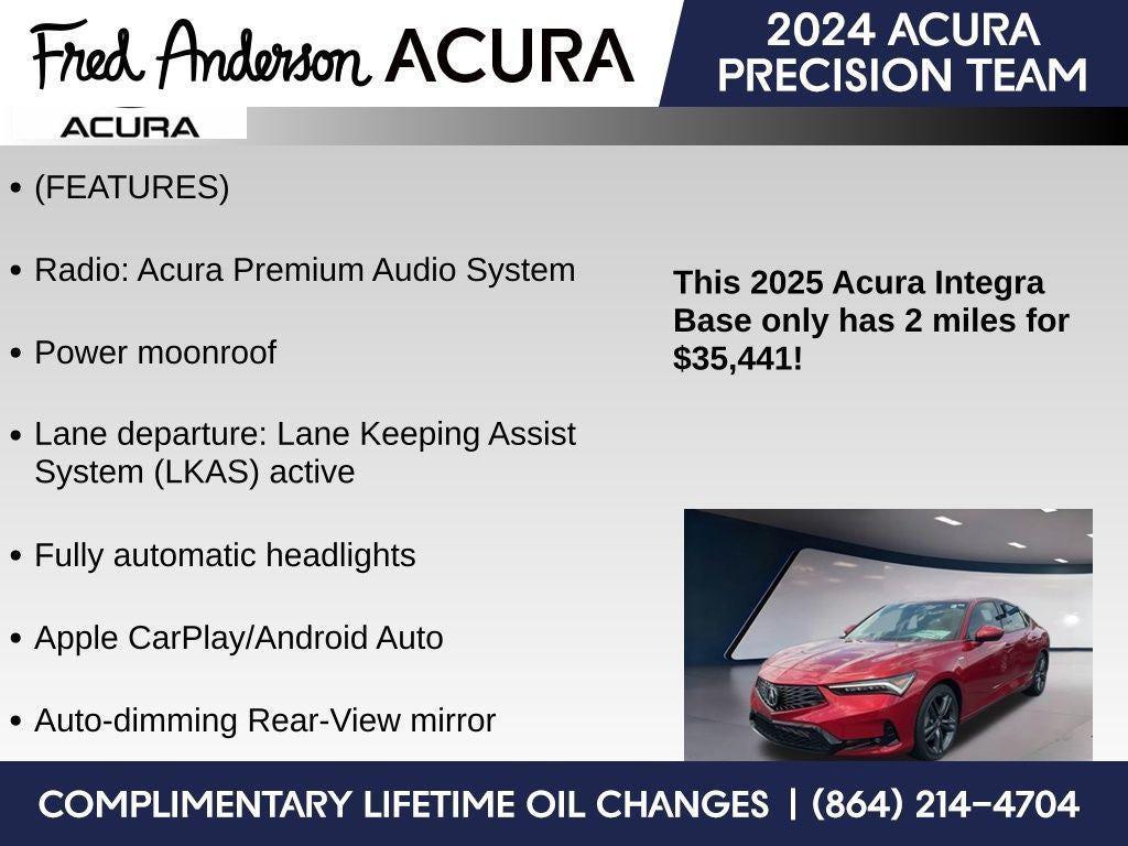 new 2025 Acura Integra car, priced at $35,441