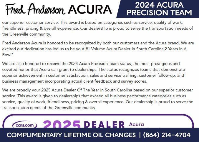 new 2025 Acura ADX car, priced at $41,350