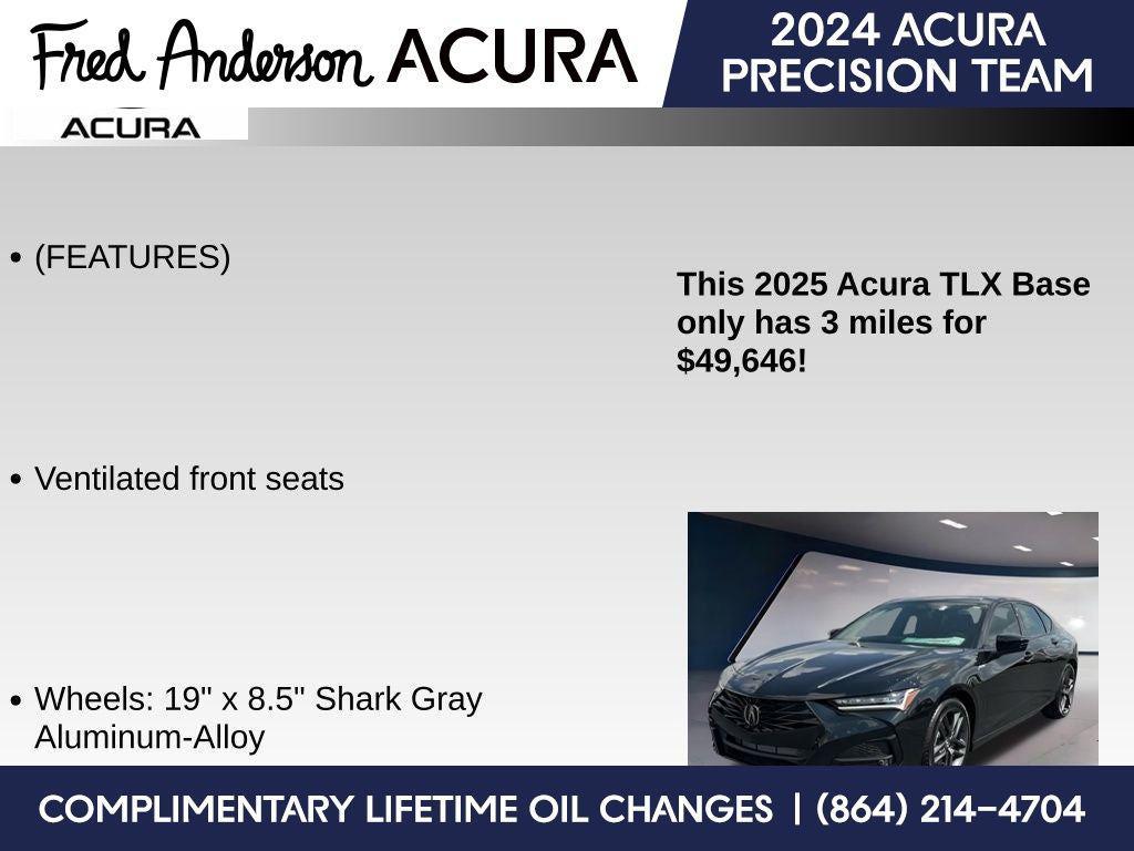 new 2025 Acura TLX car, priced at $49,646