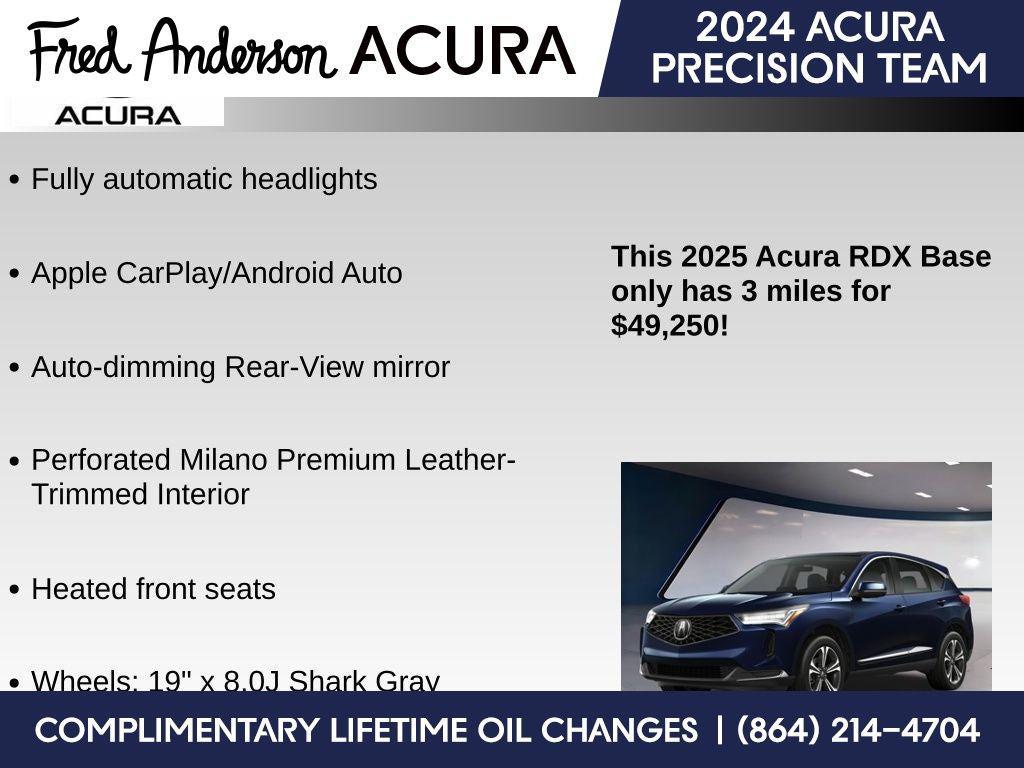 new 2025 Acura RDX car, priced at $49,250