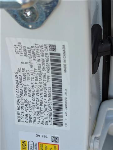 new 2026 Honda Civic Hybrid car, priced at $32,452