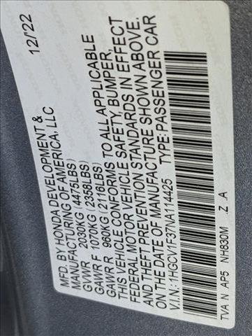 used 2022 Honda Accord car, priced at $21,890