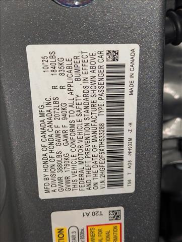 new 2026 Honda Civic car, priced at $26,603