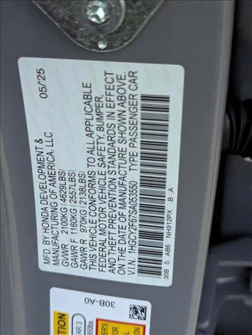 new 2025 Honda Accord Hybrid car, priced at $36,545