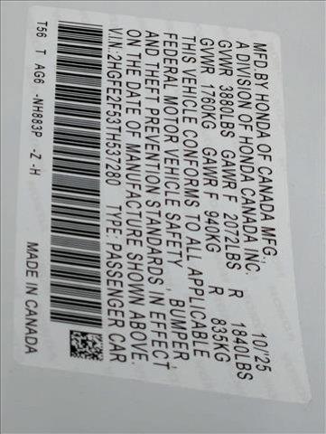 new 2026 Honda Civic car, priced at $27,037