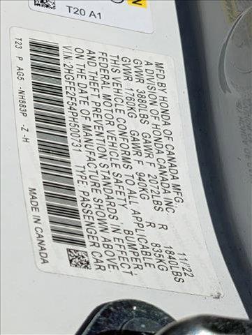 used 2023 Honda Civic car, priced at $22,298