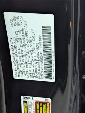 new 2026 Honda Odyssey car, priced at $43,237