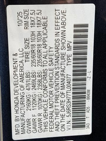 new 2026 Honda CR-V car, priced at $35,593