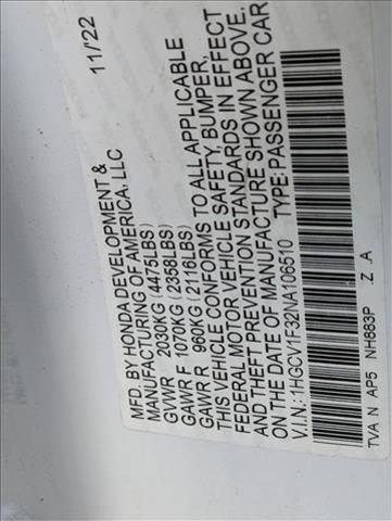 used 2022 Honda Accord car, priced at $23,738