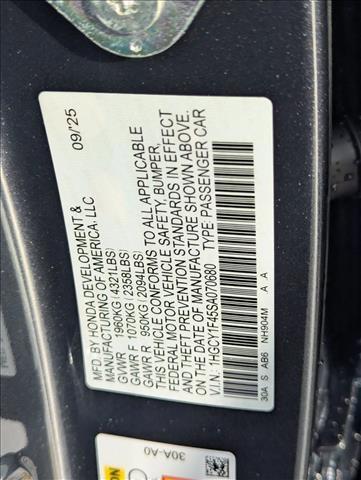 new 2025 Honda Accord car, priced at $30,391