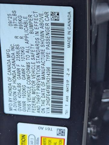 new 2026 Honda Civic Hybrid car, priced at $29,183