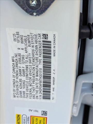 new 2026 Honda Civic Hybrid car, priced at $29,572