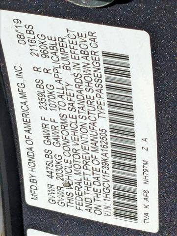 used 2019 Honda Accord car, priced at $17,398