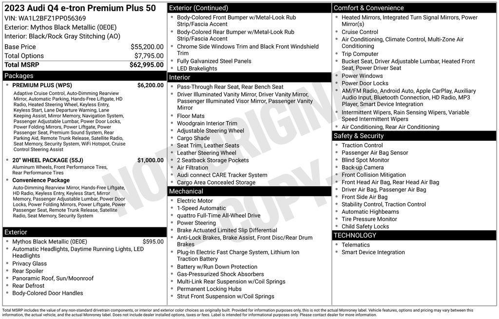 used 2023 Audi Q4 e-tron car, priced at $24,806