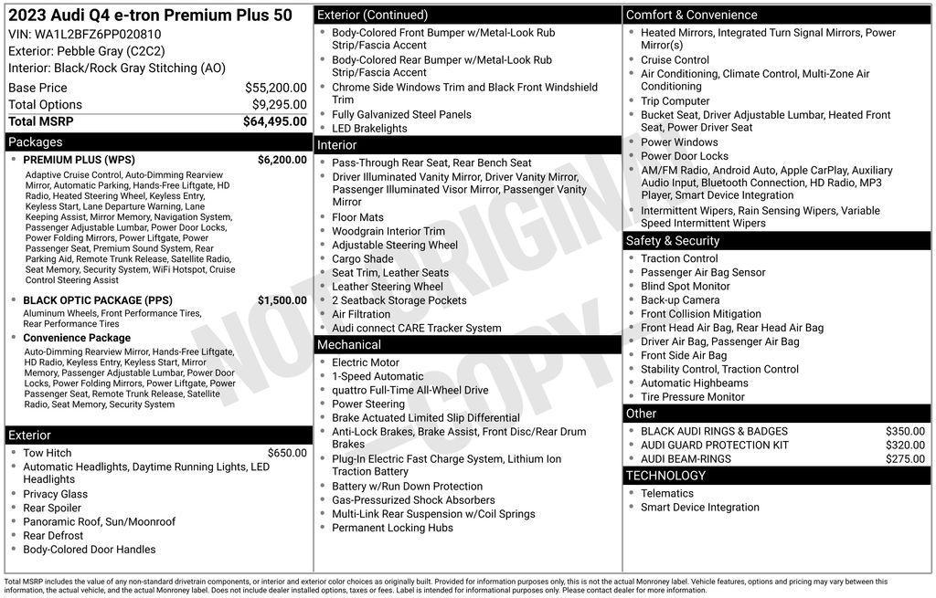 used 2023 Audi Q4 e-tron car, priced at $24,977