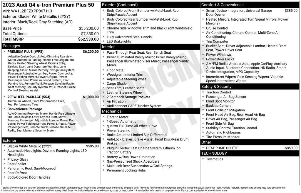 used 2023 Audi Q4 e-tron car, priced at $27,969