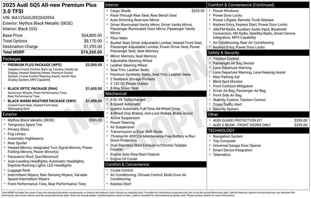 used 2025 Audi SQ5 car